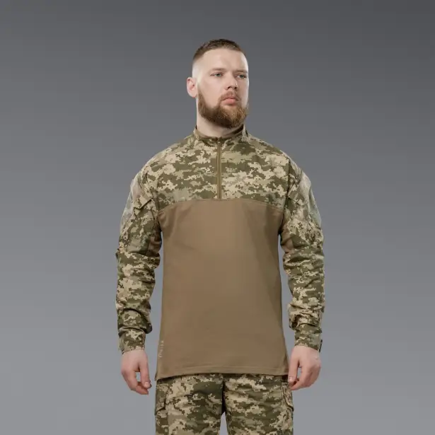 4 - Убакс BattleSkin Long. Тактична сорочка. Піксель. Розмір: L