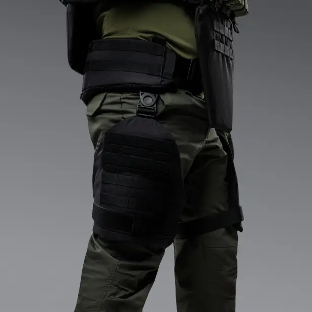 4 - Баллистическая защита бедер 2-го класса защиты. CORDURA 1000D. Черный