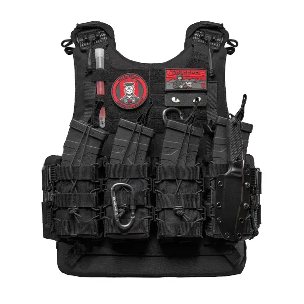5 - Плитоноска VEPR, увеличенная площадь защиты (аналог IOTV G4) Molle. Цвет Черный. Размер L