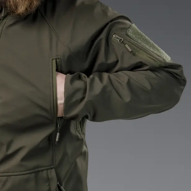 12 - Куртка тактична SoftShell APEX Flex. Осінь-Весна Олива. Розмір M