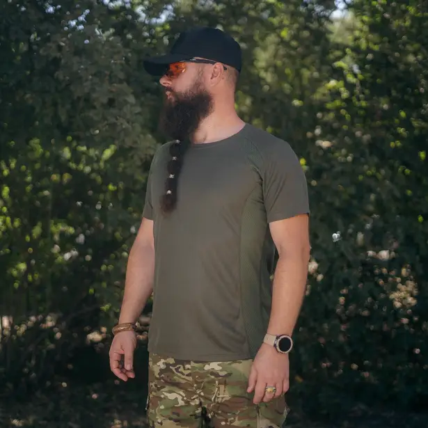 6 - Футболка Combatant Striker. Хакі. Розмір L