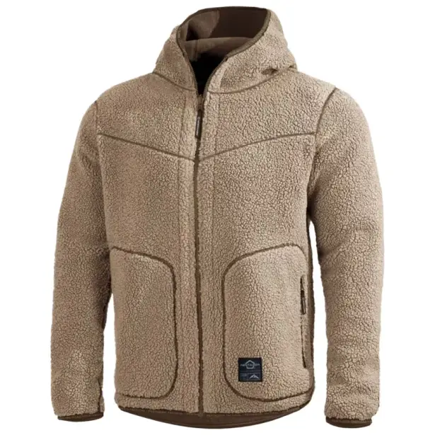 1 - Флисовая куртка-кофта Pentagon IANOS SHERPA 2-IN-1. Хаки