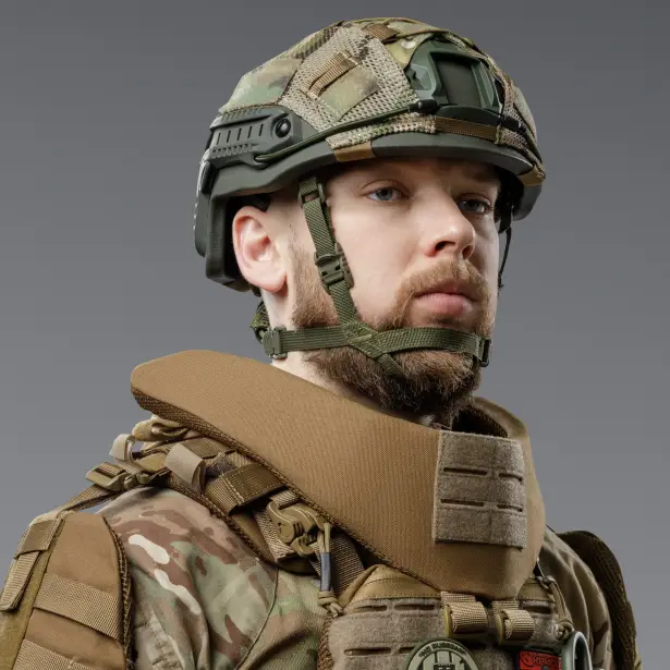 3 - Балістичний захист шиї 2-го класу захисту. CORDURA 1000D. Койот