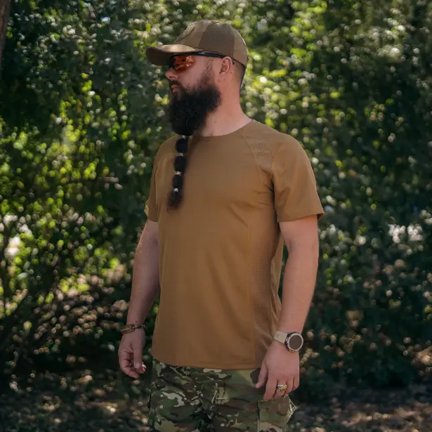 6 - Футболка Combatant Striker. Койот. Розмір L