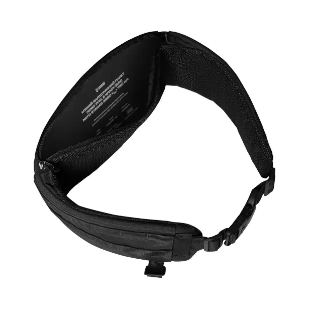 2 - Тактичний розвантажувальний пояс РПС 2 класу захисту, Cordura 1000D. Чорний. S/M