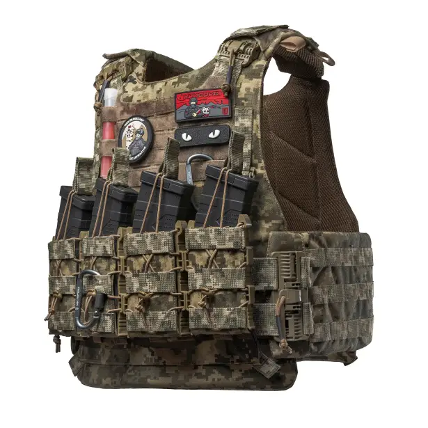 1 - Плитоноска VEPR, збільшена площа захисту. (аналог IOTV G4) Molle. Колір Піксель. Розмір S