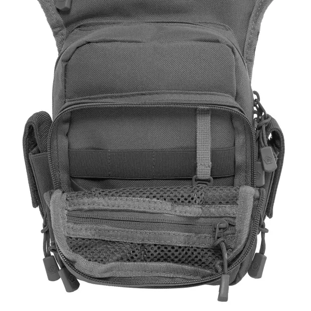7 - Стегнова сумка Pentagon Max S 2.0 Thigh Pouch 3.7 л. Сірий