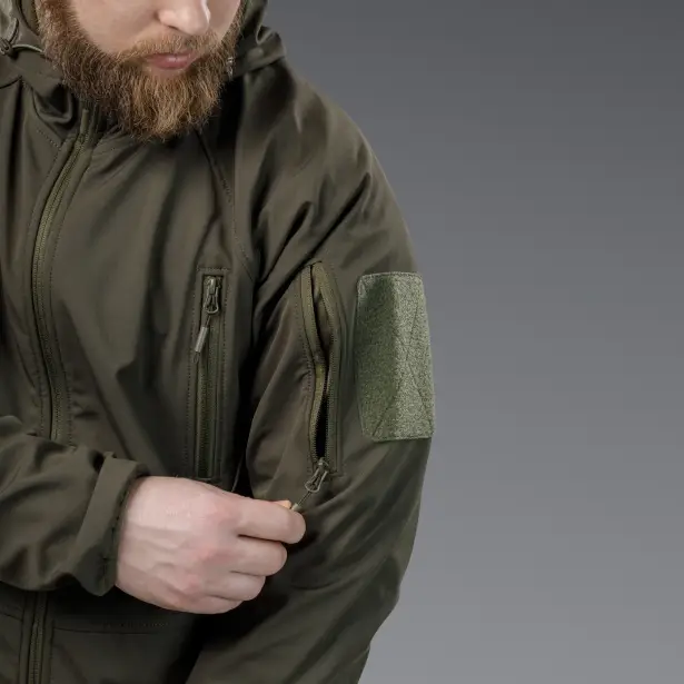 11 - Куртка тактична SoftShell APEX Flex. Осінь-Весна Олива. Розмір M