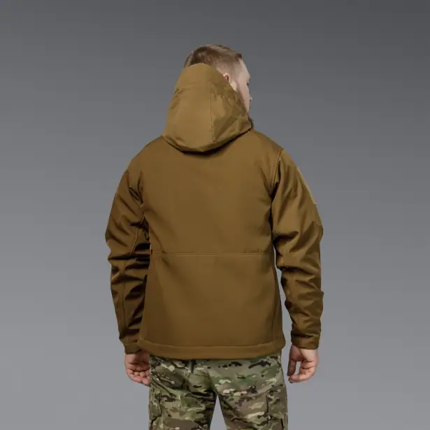 3 - Куртка тактическая SoftShell APEX Shield Storm. Осень-Весна Койот. Размер XXL