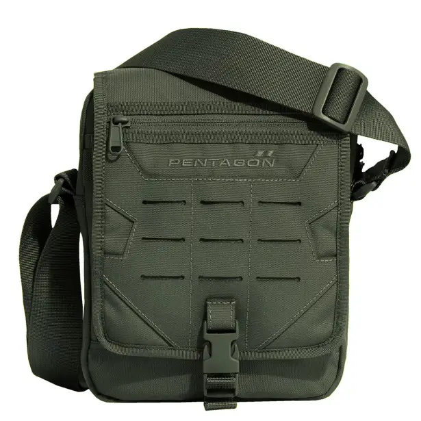1 - Сумка через плечо Pentagon Messenger 2,8л, Олива