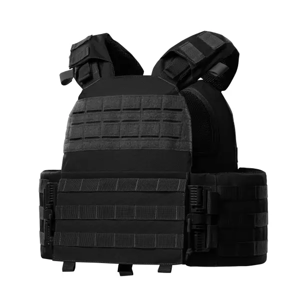 1 - Плитоноска КРУК, система быстрого сброса. Molle. Цвет Черный.