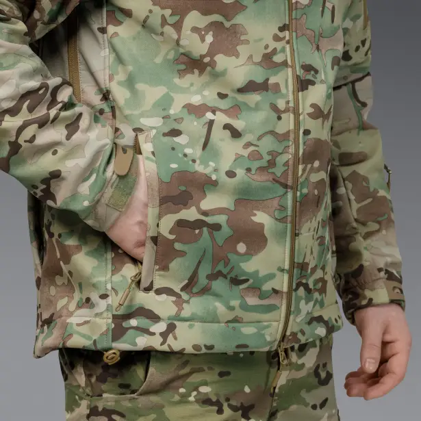 13 - Куртка тактична SoftShell APEX Shield Storm. Осінь-Весна Мультикам. Розмір S
