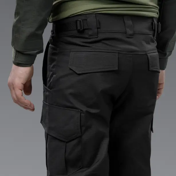 7 - Тактичні штани Battlegear Cargo. Колір Чорний. Розмір S