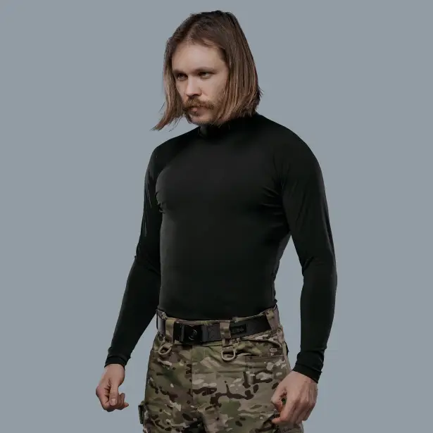 2 - Рашгард, колір Чорний, поліестер. Розмір S