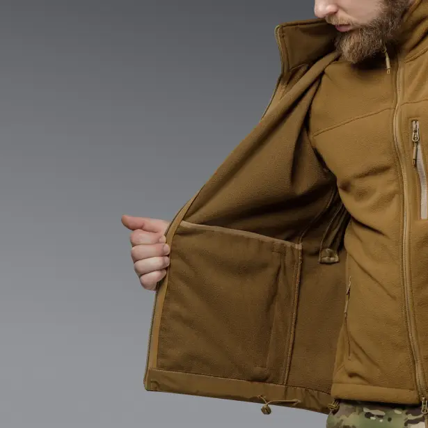 12 - Куртка тактическая SoftShell APEX Shield Storm. Осень-Весна Койот. Размер XXL