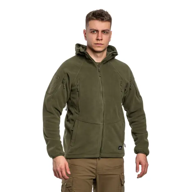 3 - Флисовая куртка-кофта Helikon Patriot Mk2 Hybrid. Олива