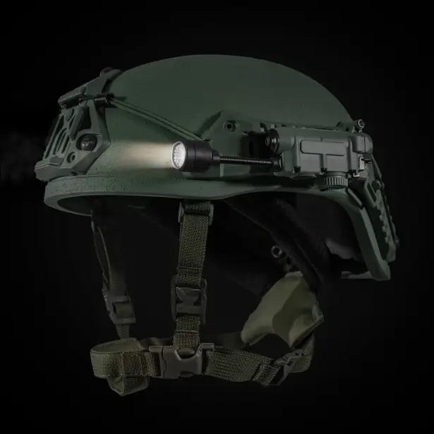 5 - Ліхтар тактичний на шолом Sidewinder MPLS 5LED з IFF (свій-чужий) маяком. Олива