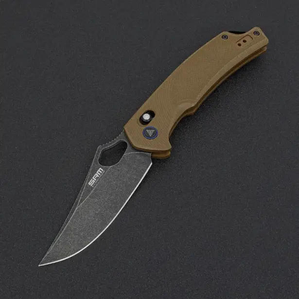 8 - Нож складной SRM Retriever 9202-GW, коричневый