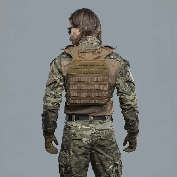 3 - Плитоноска TUR PRO Скелетон з системою швидкого скидання. Molle. Колір Койот.