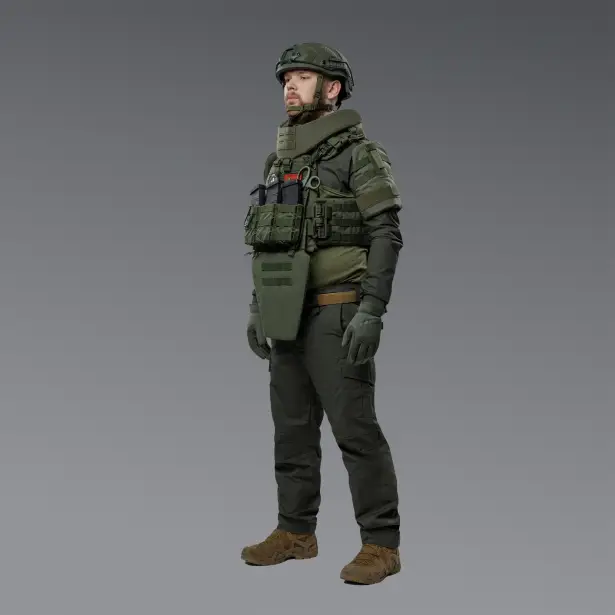 3 - Баллистическая защита плеч 2-го класса защиты. CORDURA 1000D. Олива