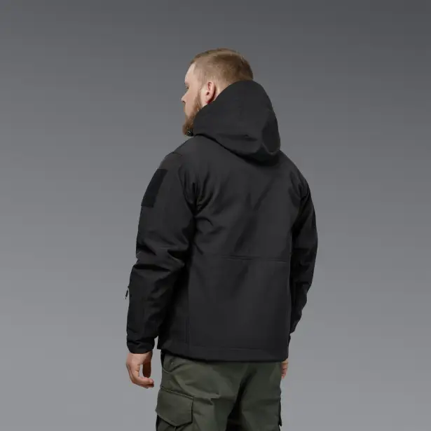 5 - Куртка тактическая SoftShell APEX Shield Storm. Осень-Весна Черный. Размер S