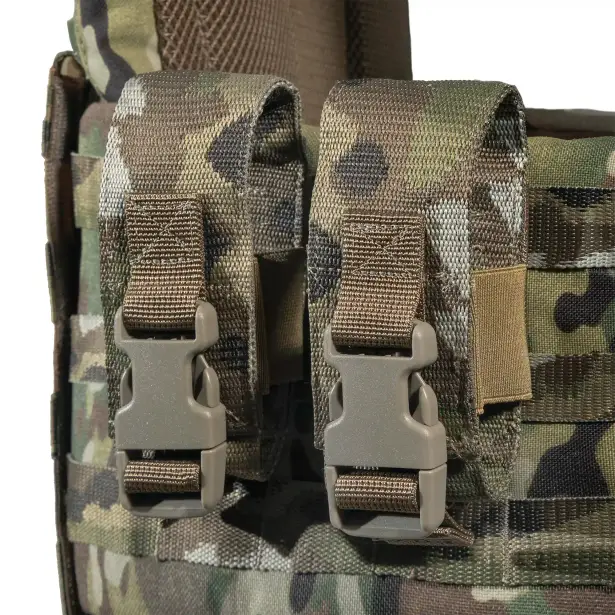 13 - Плитоноска SVAROG (Комплект 9 подсумков) с системой быстрого сброса. Molle. Цвет Мультикам.