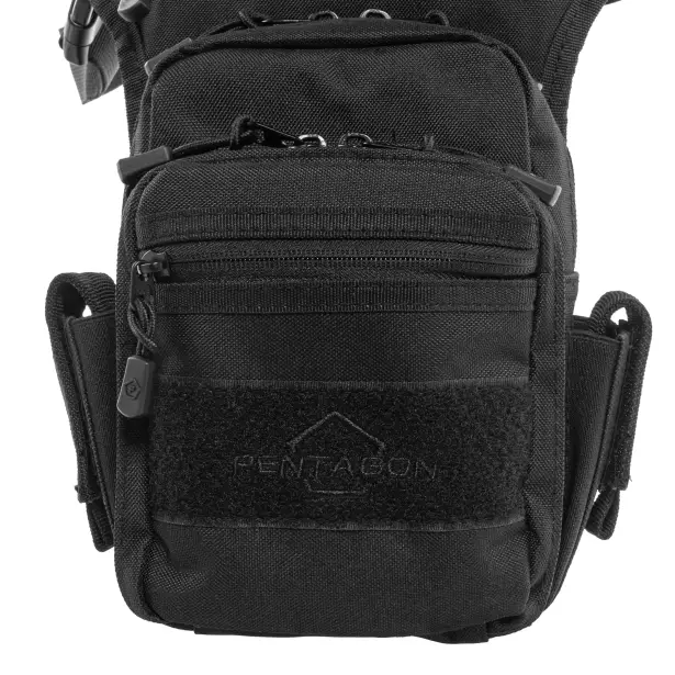 5 - Набедренная сумка Pentagon Max S 2.0 Thigh Pouch 3.7 л. Черный