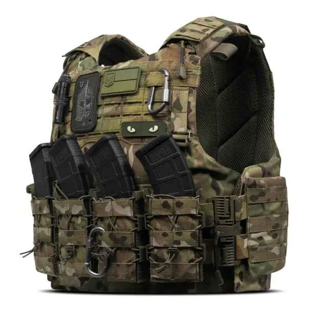 1 - Плитоноска VEPR, збільшена площа захисту. (аналог IOTV G4) Molle. Колір Мультикам. Розмір L/XL