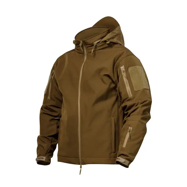 1 - Куртка тактическая SoftShell APEX Shield Storm. Осень-Весна Койот. Размер XXL