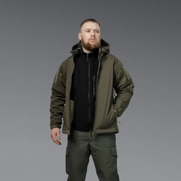 7 - Куртка тактична SoftShell APEX Shield Storm. Осінь-Весна Олива. Розмір M