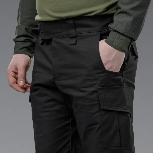 8 - Тактичні штани Battlegear Cargo. Колір Чорний. Розмір S