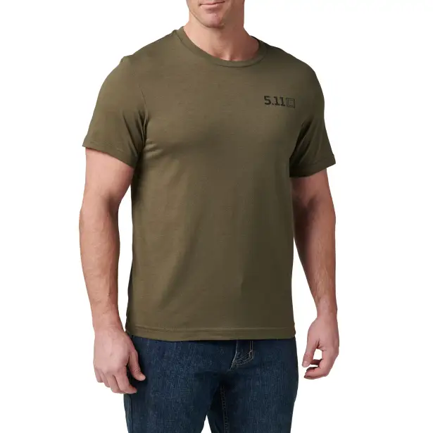 3 - Тактична футболка "5.11 Tactical® Freedom Fries". Колір Ranger Green. Розмір L.