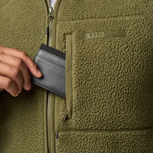7 - Куртка флісова 5.11 Tactical® HQ Tech Fleece Jacket. Колір Олива. Розмір L.