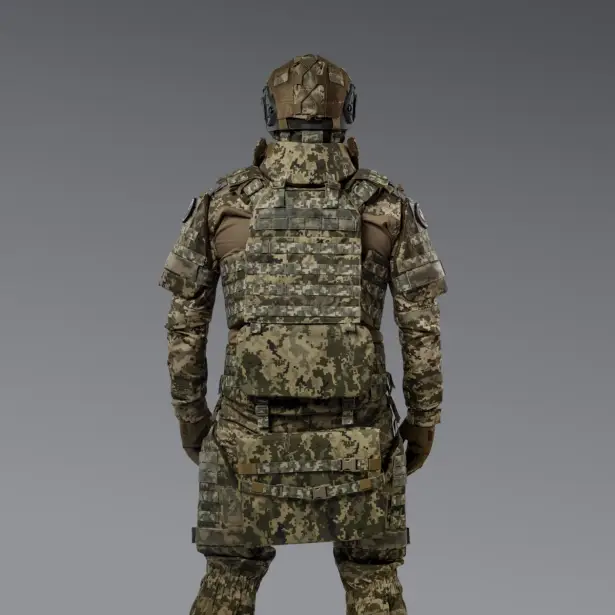 4 - Баллистическая защита поясницы 1-го класса защиты. CORDURA 1000D. Пиксель