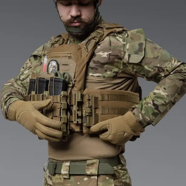 4 - Плитоноска SVAROG PRO з системою швидкого скидання. Molle. Колір Койот.