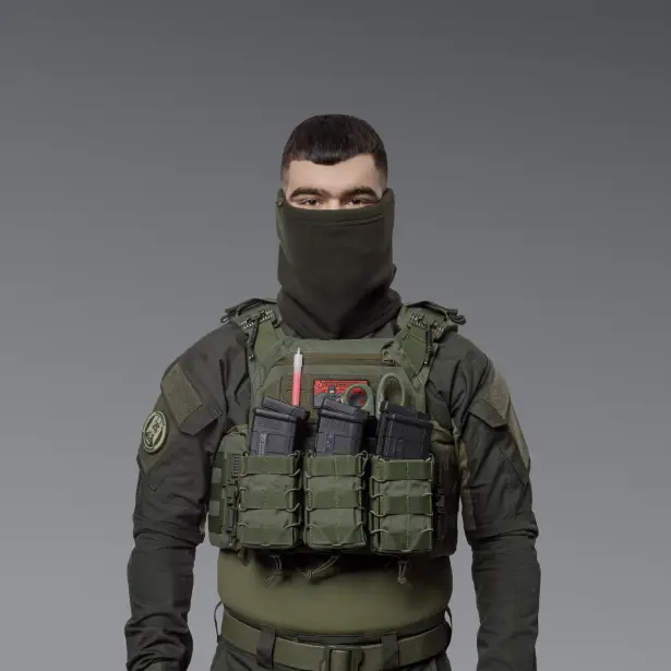 7 - Флісовий Бафф Winter Neck Олива. Polyester. Розмір: S-M