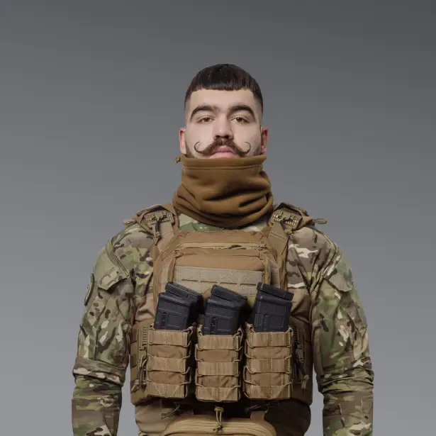 7 - Флисовый Бафф Winter Neck Койот. Polyester. Размер: S-M