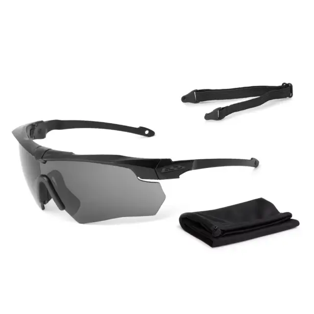 2 - Баллистические защитные очки ESS® Crossbow Suppressor One Black с линзой Smoke Gray