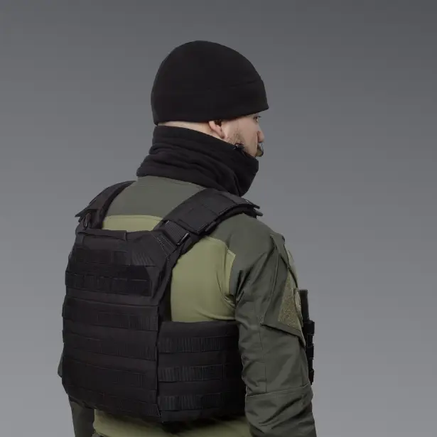 3 - Комплект Winter Tactical Kit: Бафф + Шапка Чорний. Розмір S-M