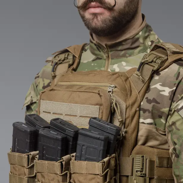 3 - Нагрудний адмін-підсумок. MOLLE. Тактичний підсумок. Койот