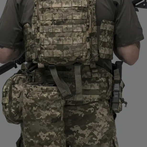 7 - Тактичний розвантажувальний пояс. Піксель РПС. L/XL