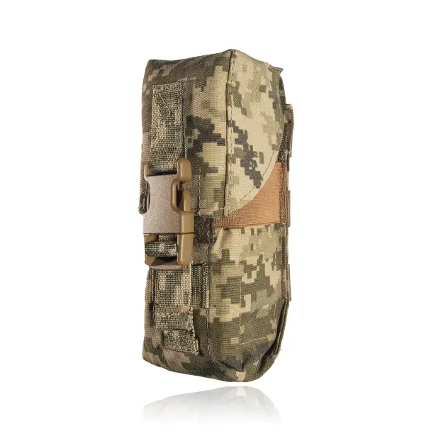 1 - Закритий подвійний підсумок під магазини AK\AR. Cordura 1000D. Molle. Піксель