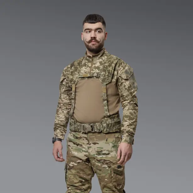 3 - Тактичний розвантажувальний пояс РПС, Cordura 1000D. Піксель. S/M