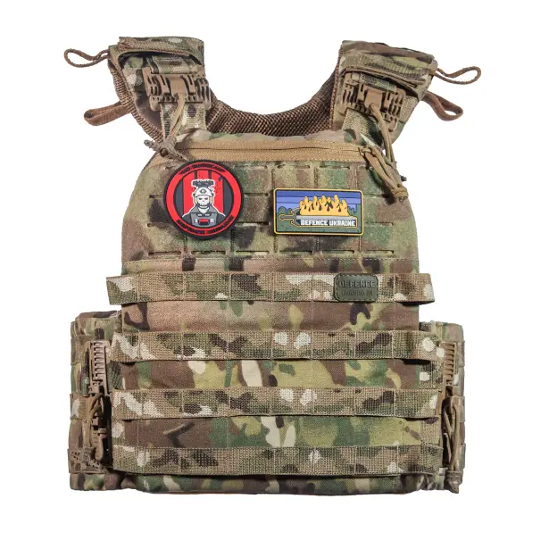 7 - Бронежилет 6-го класу (TUR PRO Gen 1). Вага 6.5 кг. З системою швидкого скидання. Molle. З боковими карманами. Колір Мультикам.