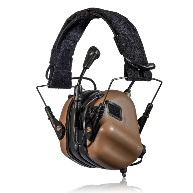 2 - Активные тактические наушники с микрофоном Earmor M32 Plus MOD3 Helmet Version Койот