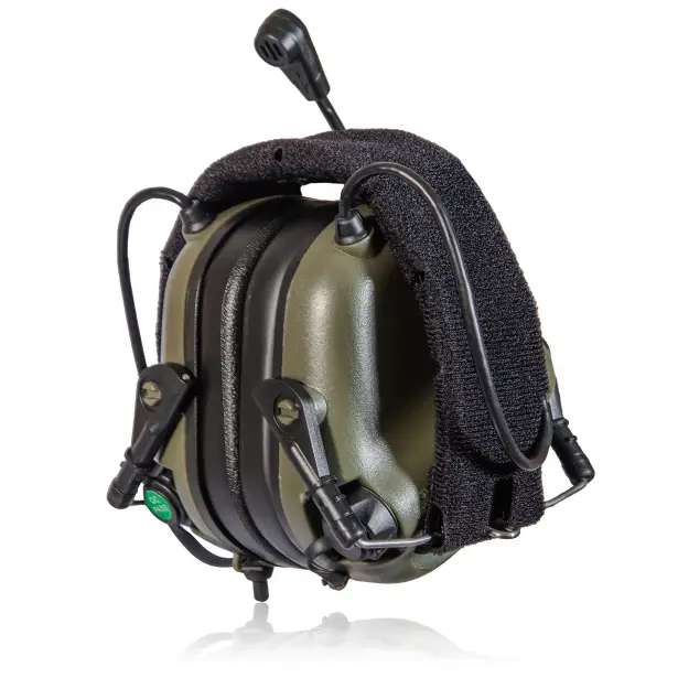8 - Активные тактические наушники с микрофоном Earmor M32 Plus MOD3 Helmet Version Олива