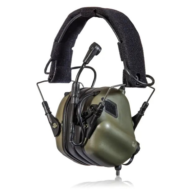 2 - Активные тактические наушники с микрофоном Earmor M32 Plus MOD3 Helmet Version Олива