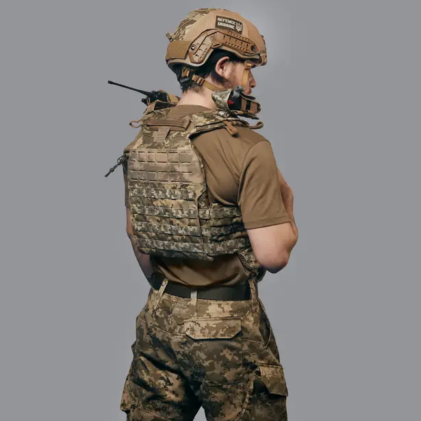 7 - Бронежилет 3-го класса (TUR PRO Gen 2). Вес 3.7 кг. С системой быстрого сброса. Molle. Цвет Пиксель. Размер M.