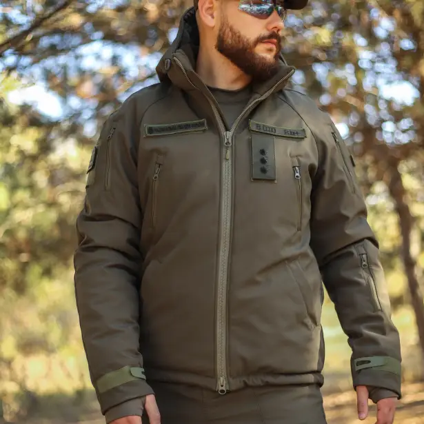 10 - Куртка тактична Softshell ХАНТЕР. Осінь-Весна Олива. Розмір XXL (56-58)