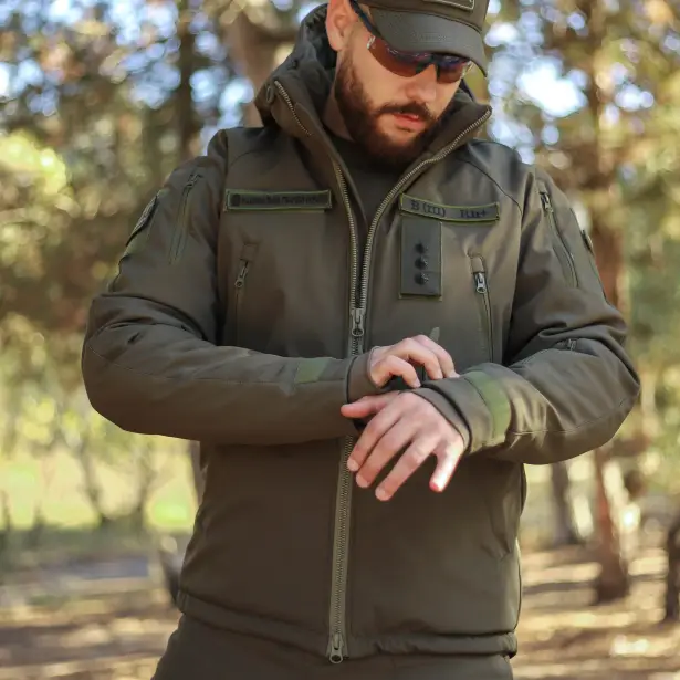 11 - Куртка тактична Softshell ХАНТЕР. Осінь-Весна Олива. Розмір XXL (56-58)
